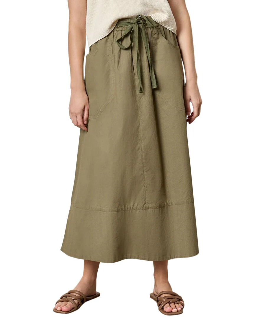 Lilla P Long Poplin Skirt