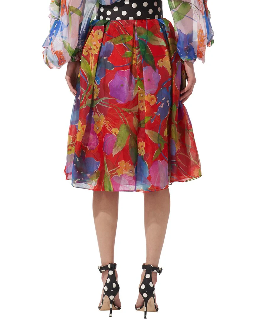 Carolina Herrera Silk Knee-Length Skirt