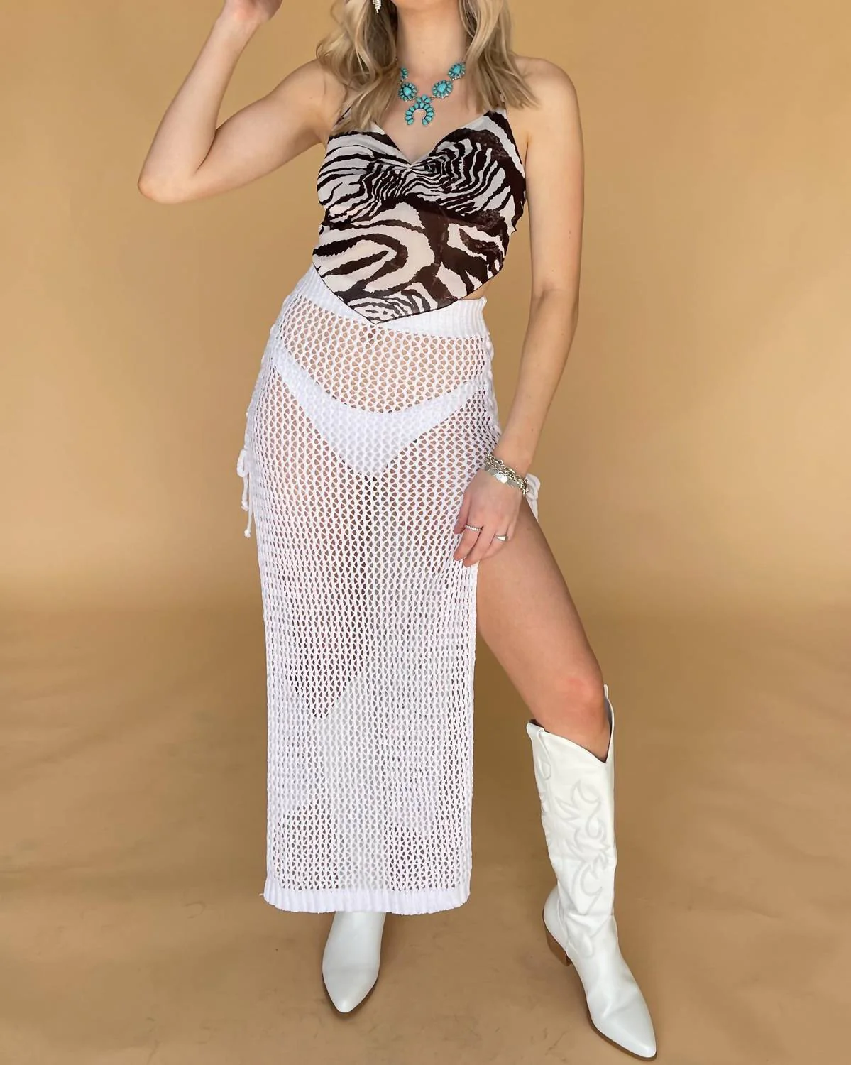 Ravers Skirt In White