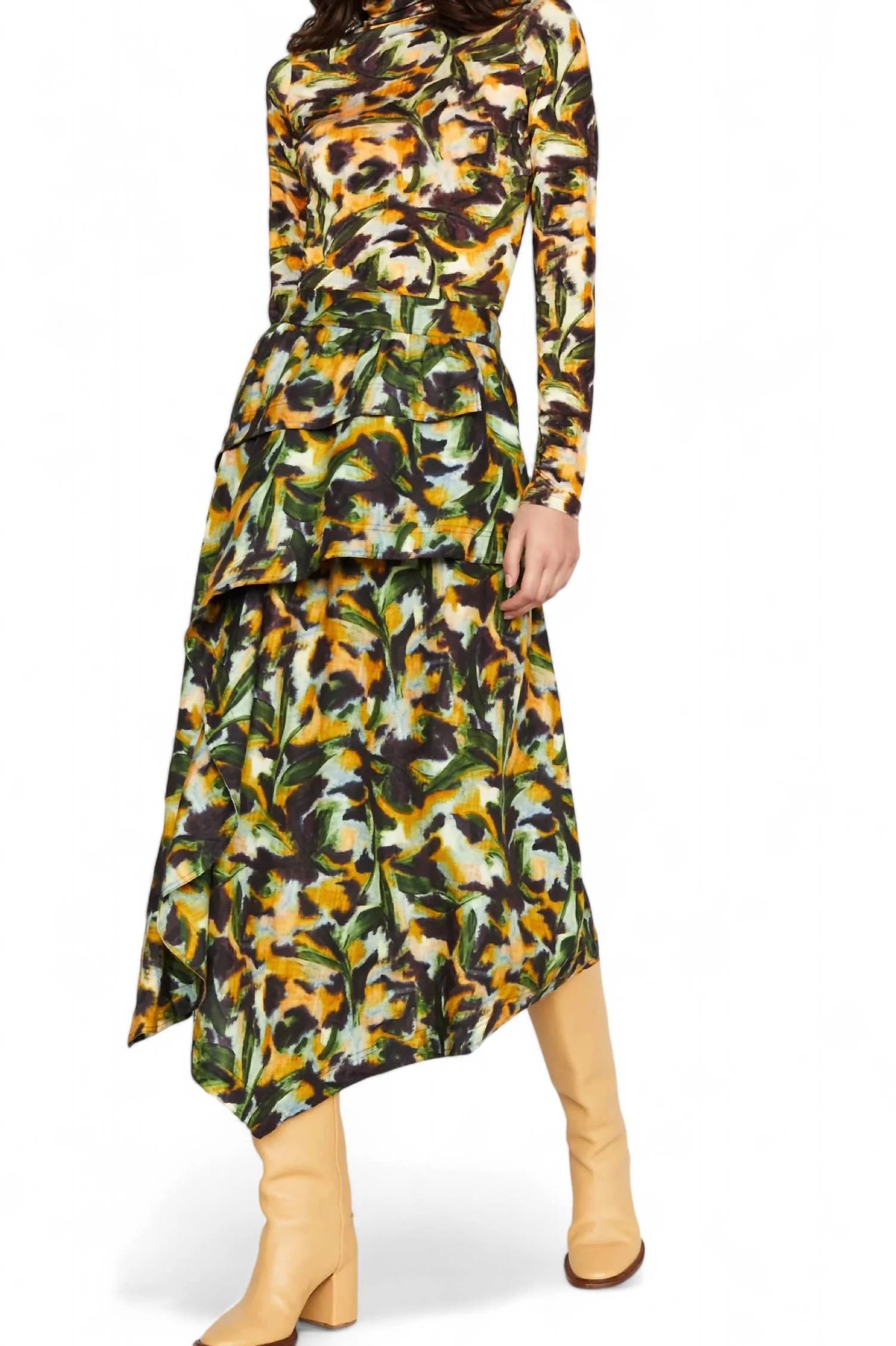 Tilda Skirt In Tiger Lily