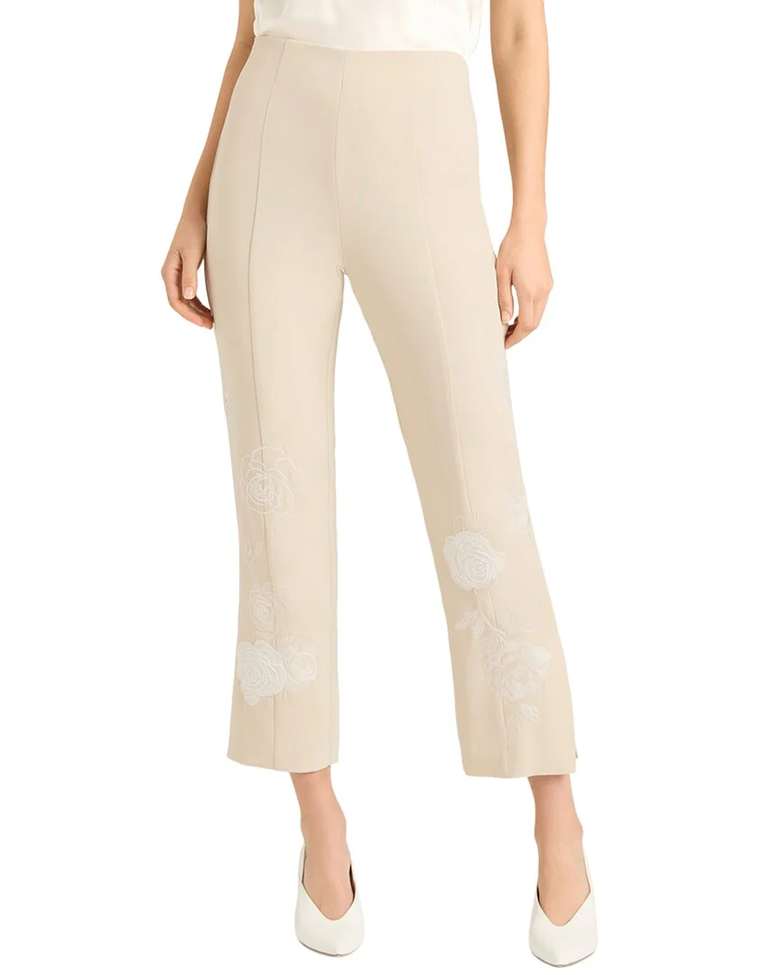 Cinq à Sept Floating Roses Cropped Brianne Pant