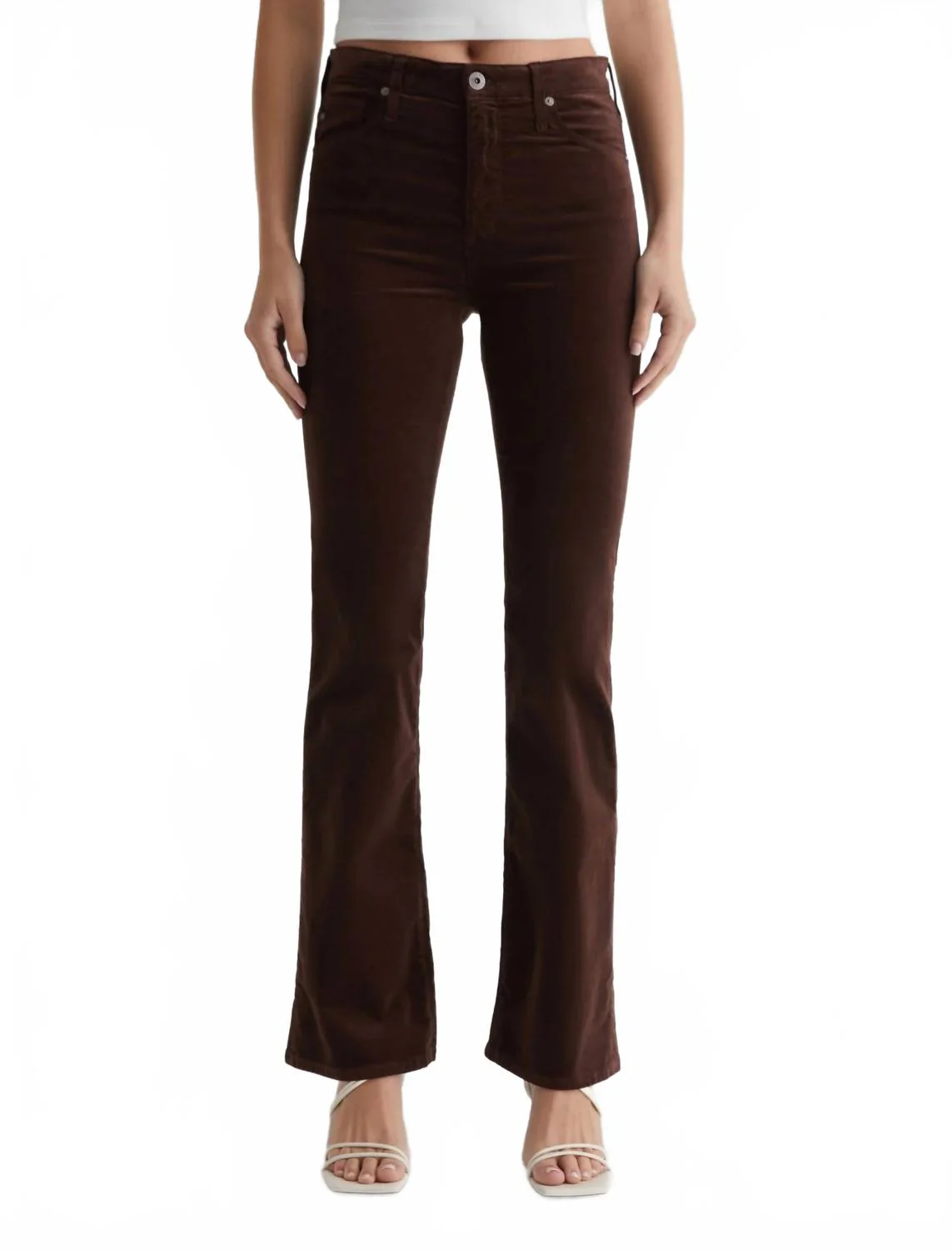 Farrah Boot High Rise Boot Jeans In Bitter Chocolate