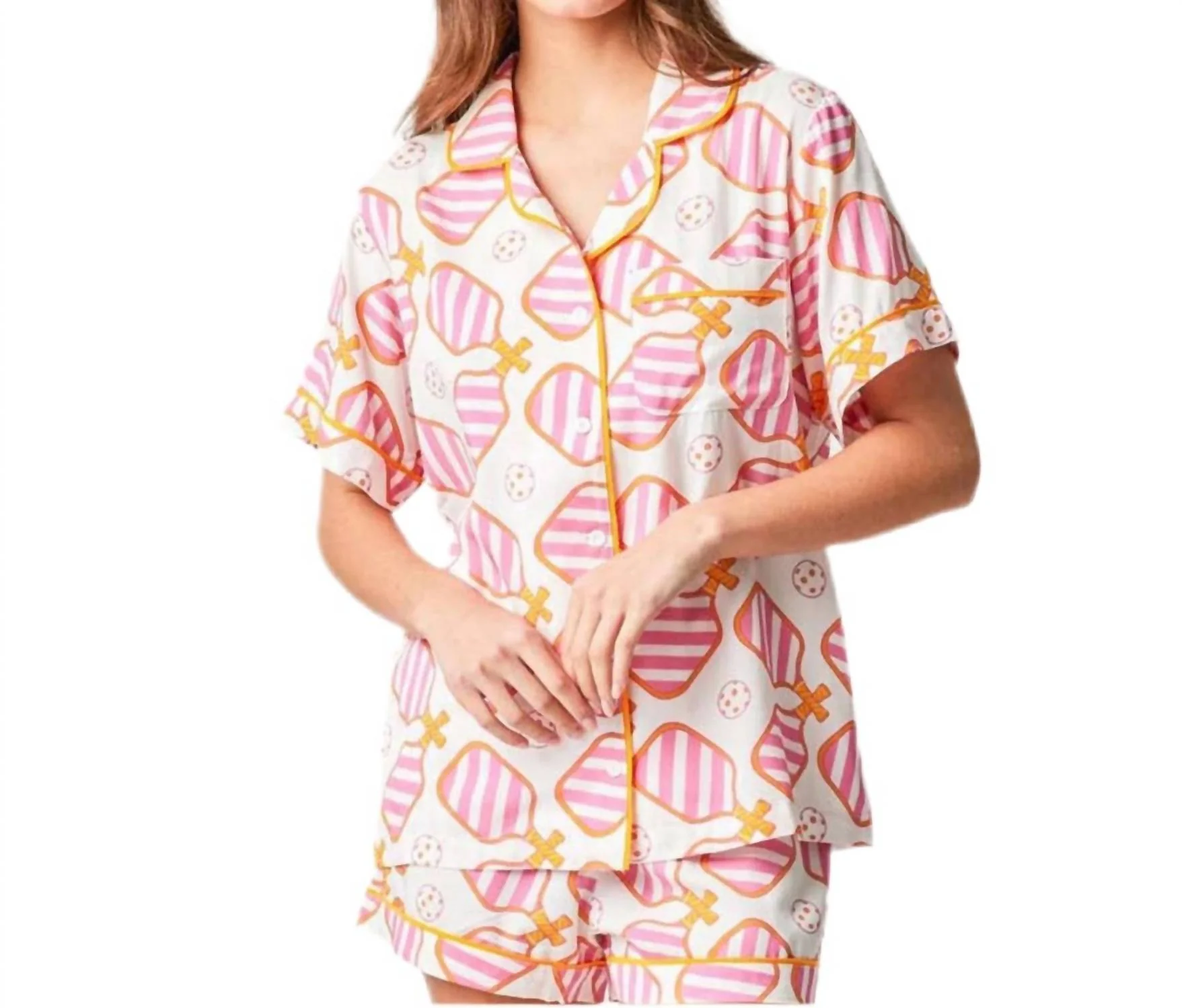 Pickleball Shorts Set In Pink