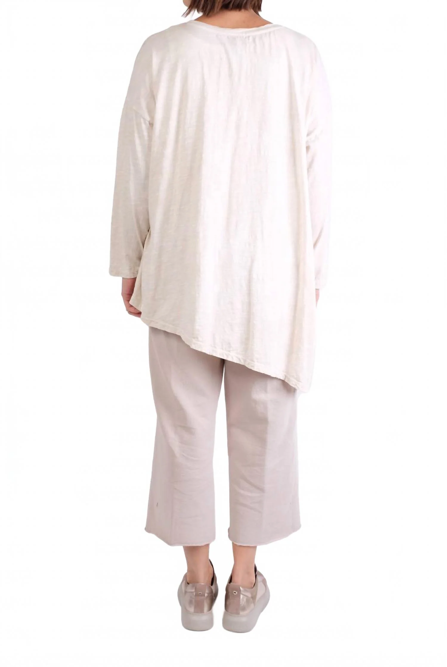 Rib Comfort Crop Pants In Cloud