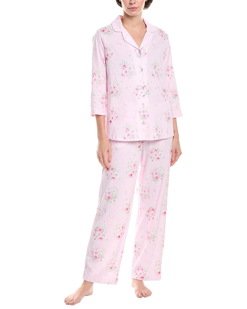 Carole Hochman 2pc Pajama Pant & Top Set