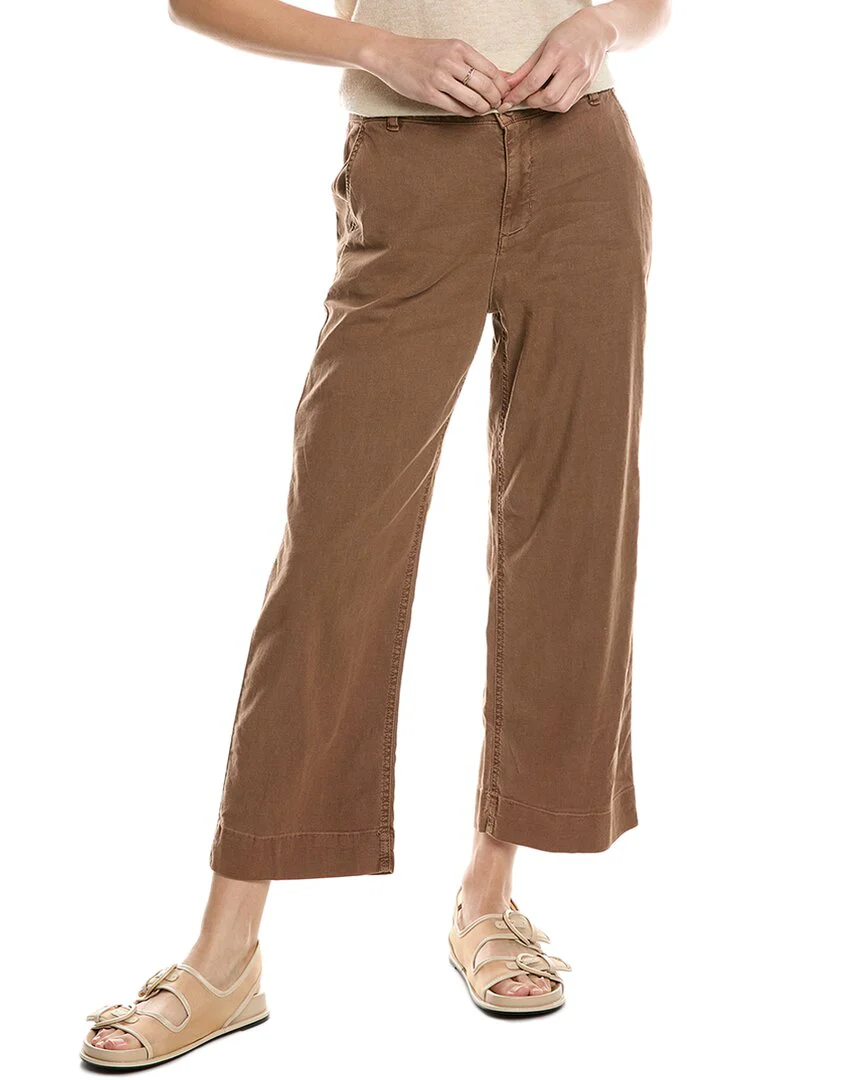 Bella Dahl Saige Wide Leg Crop Linen-Blend Pant