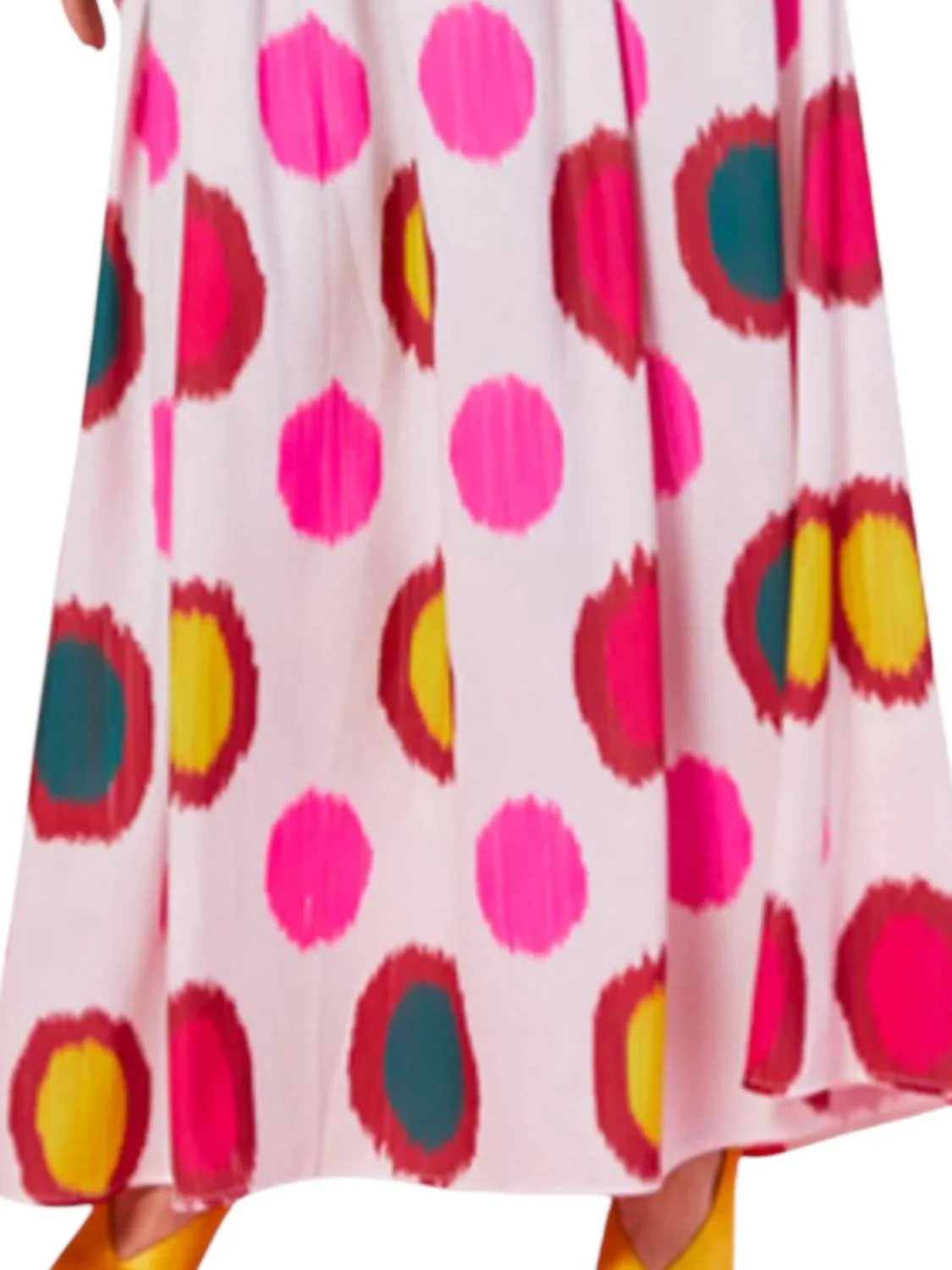 Lillian Skirt In White Pink