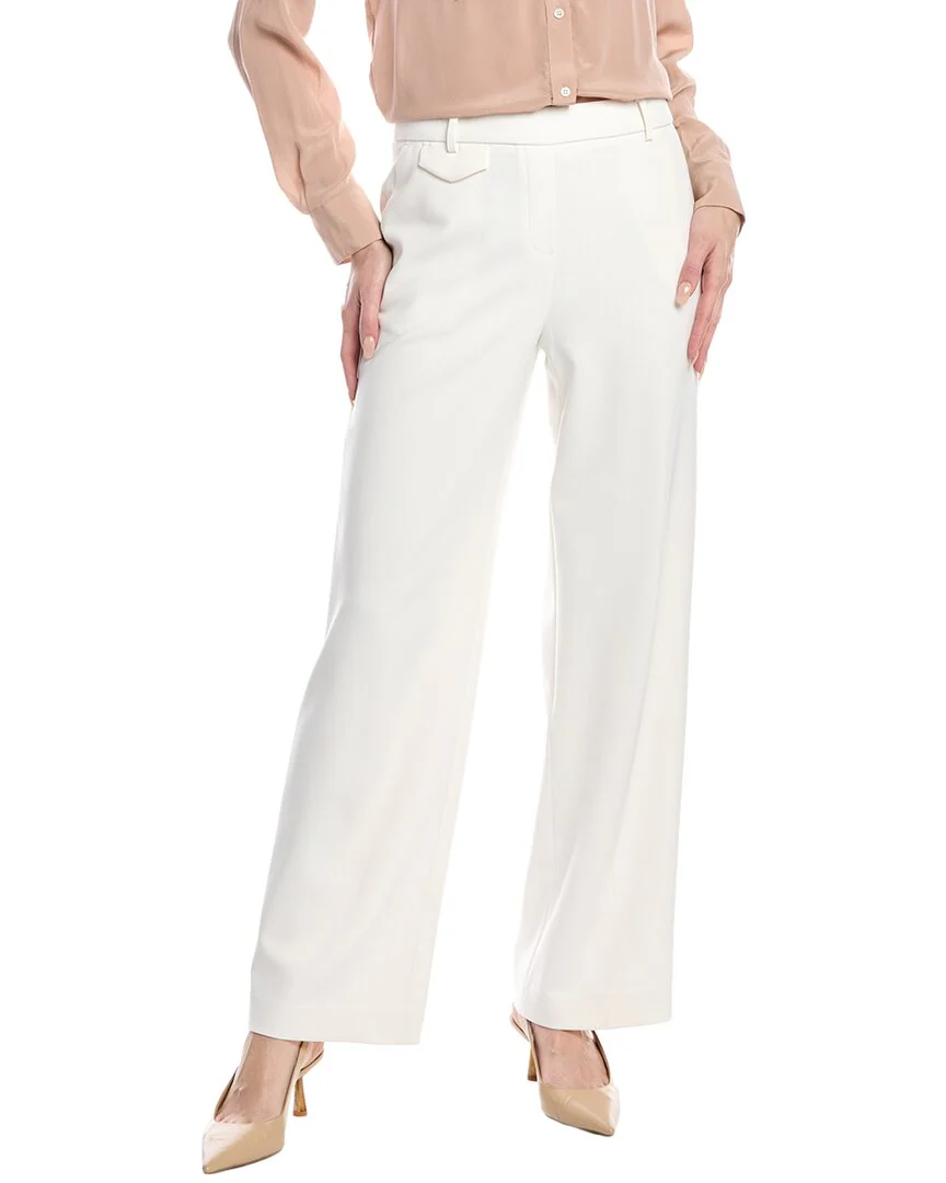 Anne Klein Pull-On Flap Pocket Wide Leg Pant