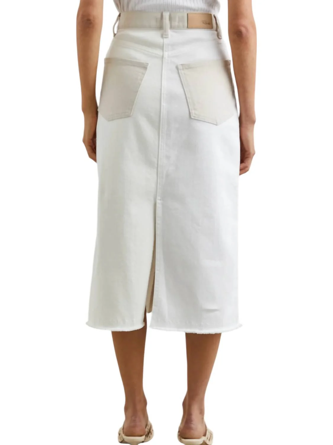 Highland Skirt In Ecru Patchwork