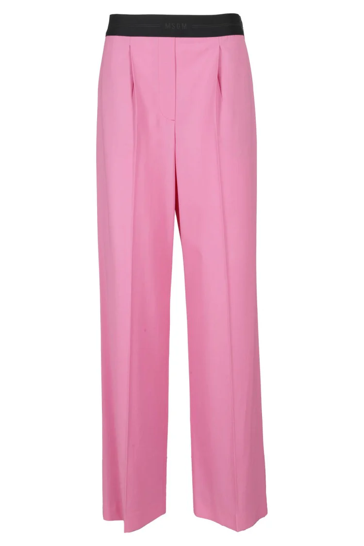 Wide-Leg Wool Suiting Pant