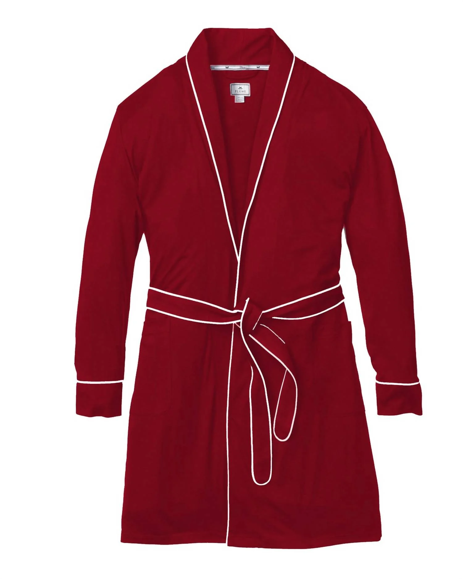 Luxe Pima Robe In Bordeaux