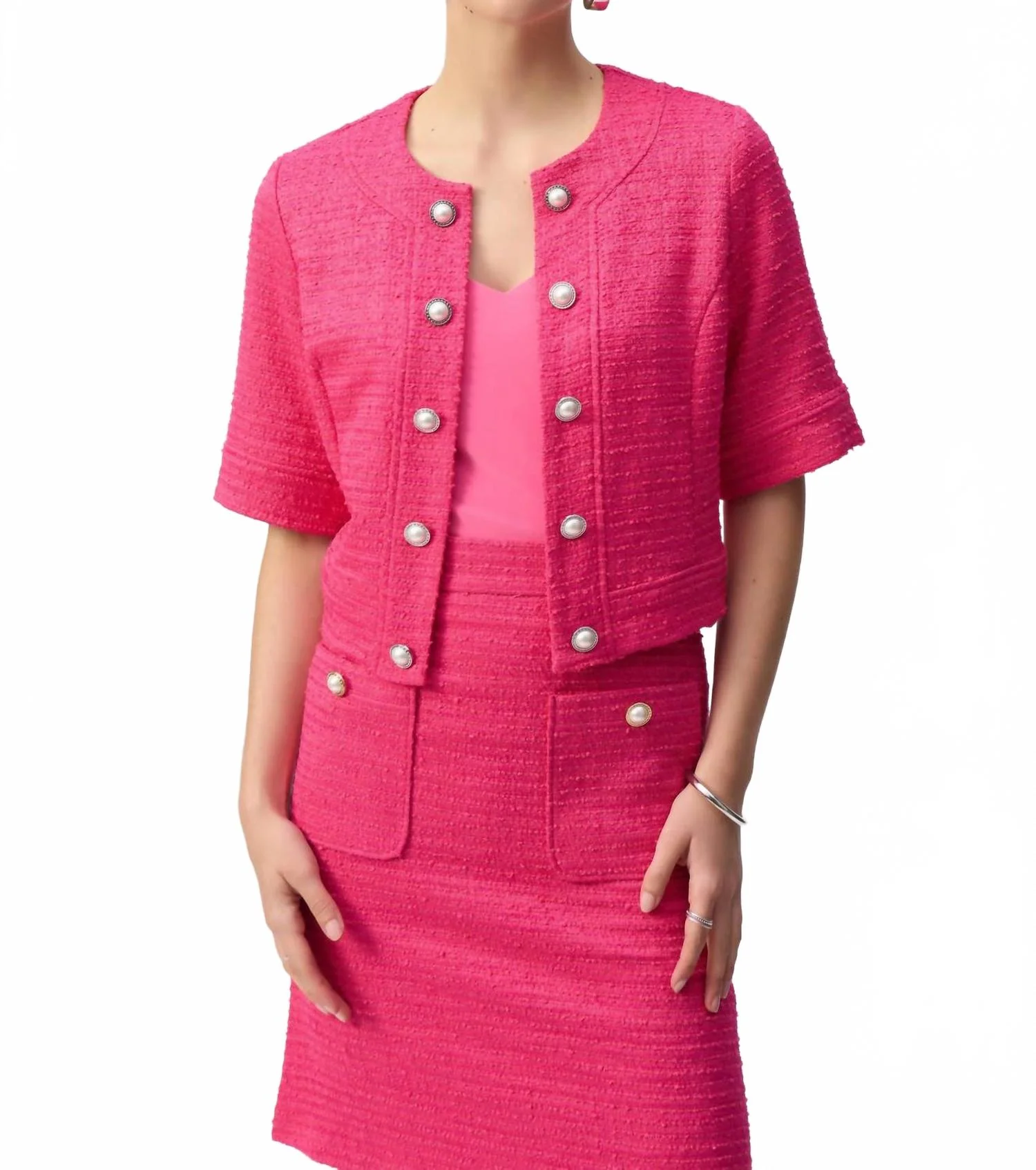Women's Short Jacket In Pink