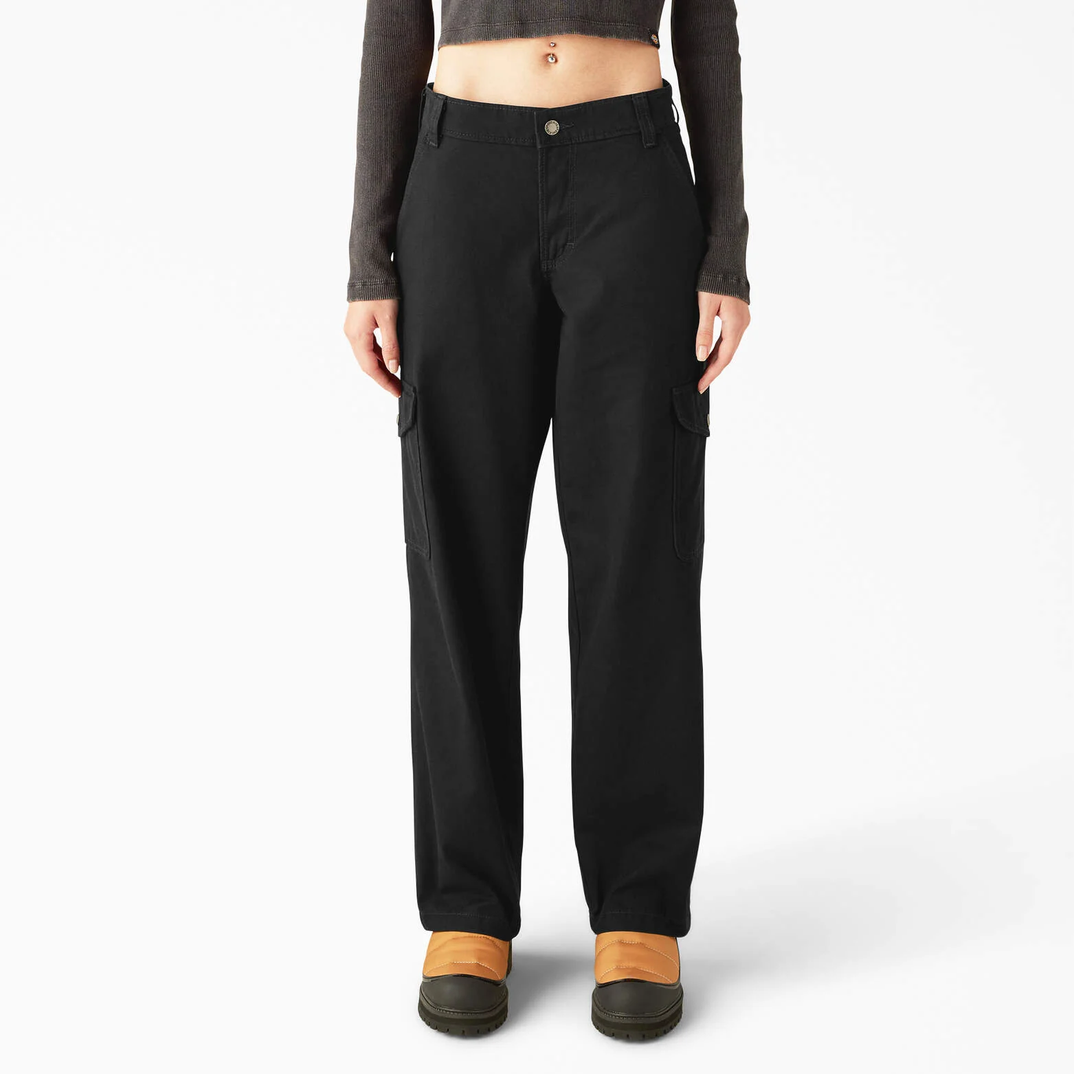 Women's Relaxed Fit Duck Canvas Cargo Pants