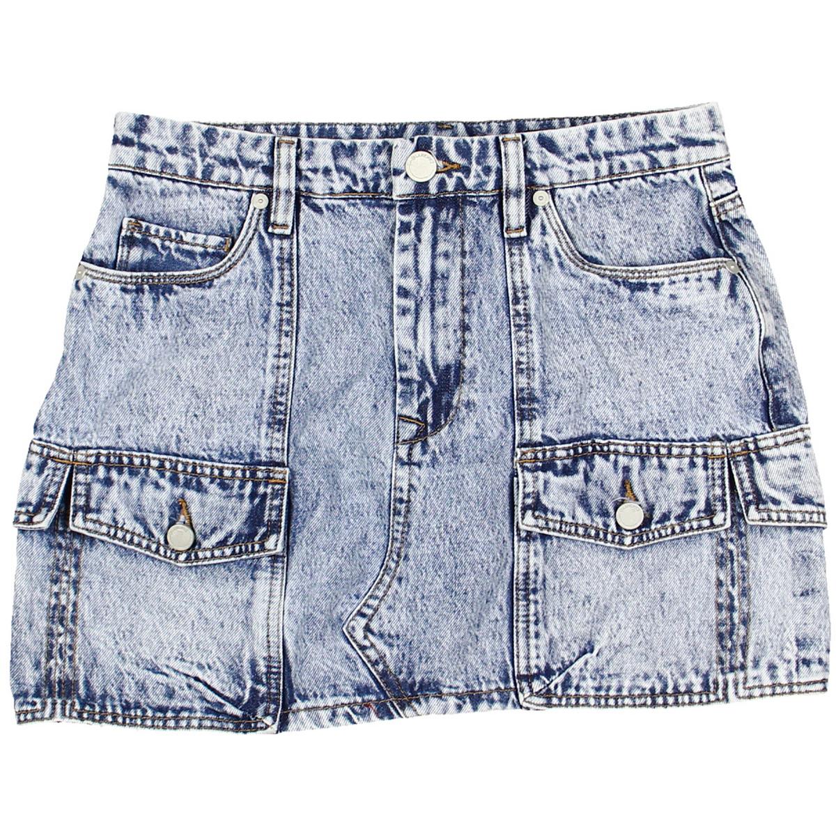 Womens Denim Above Knee Denim Skirt