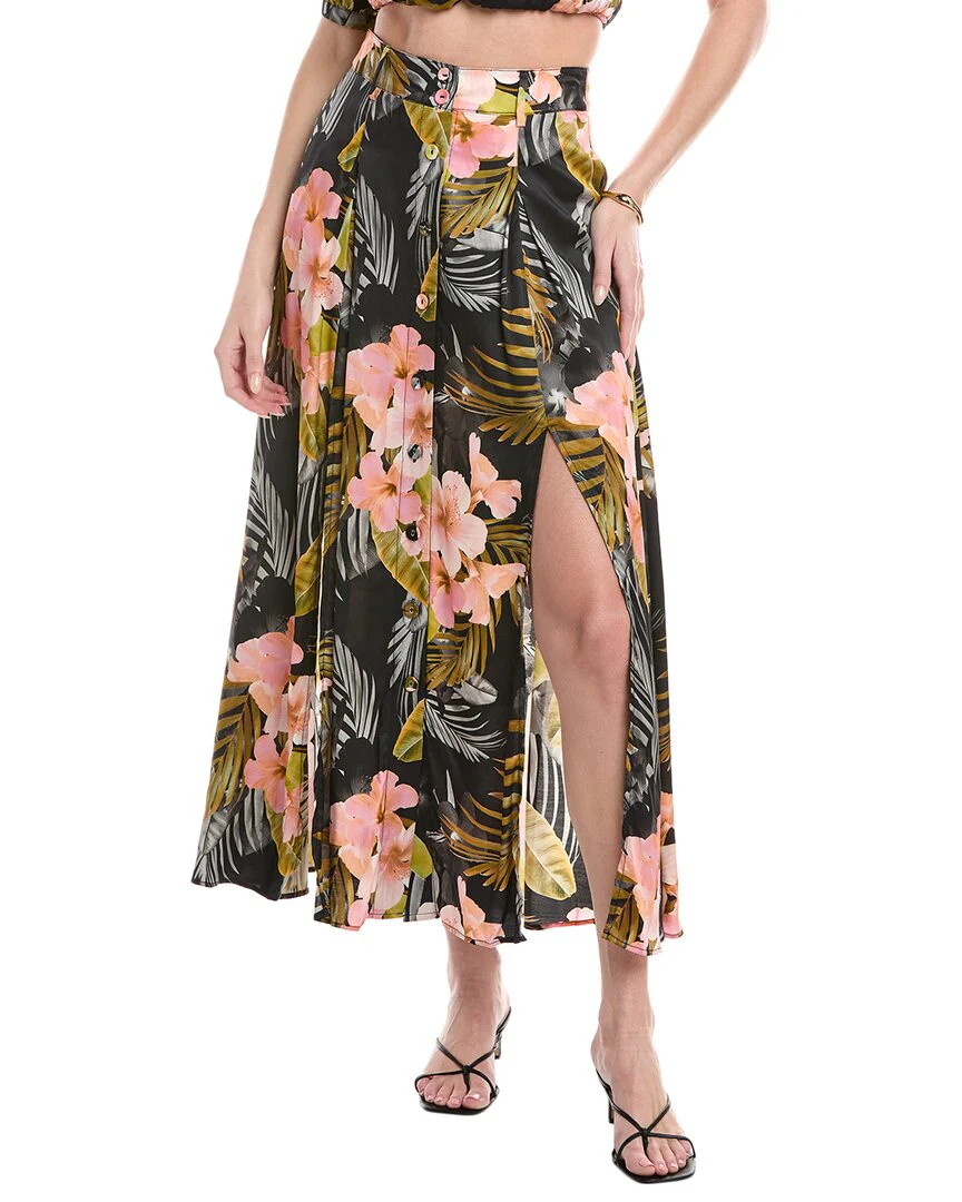 Favorite Daughter The Anywhere With You Silk-Blend Skirt