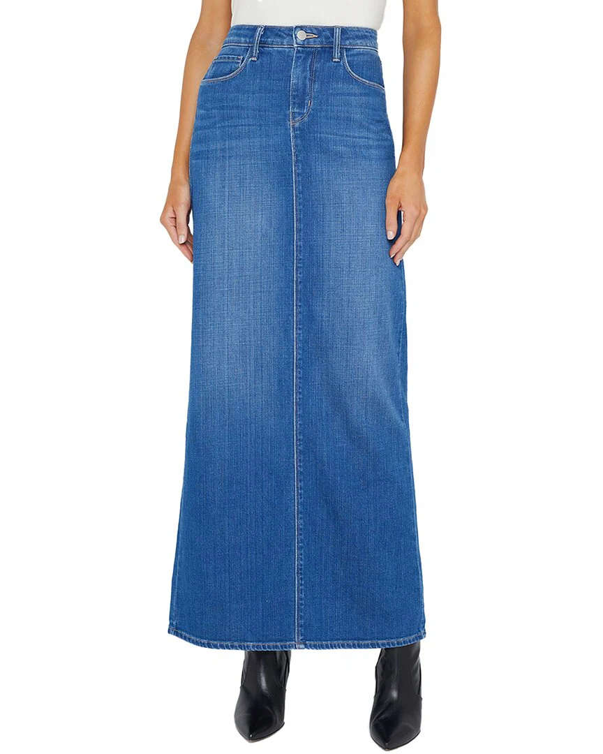 L'AGENCE Miriam Denim Maxi Skirt