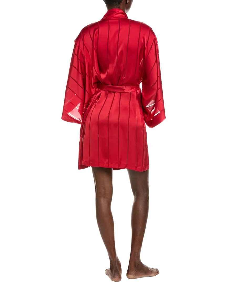 Natori Sheer Stripe Jacquard Wrap