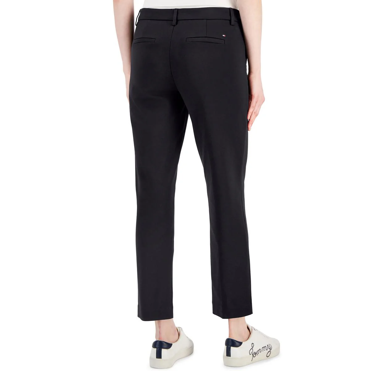 Womens High Rise Stretch Ankle Pants
