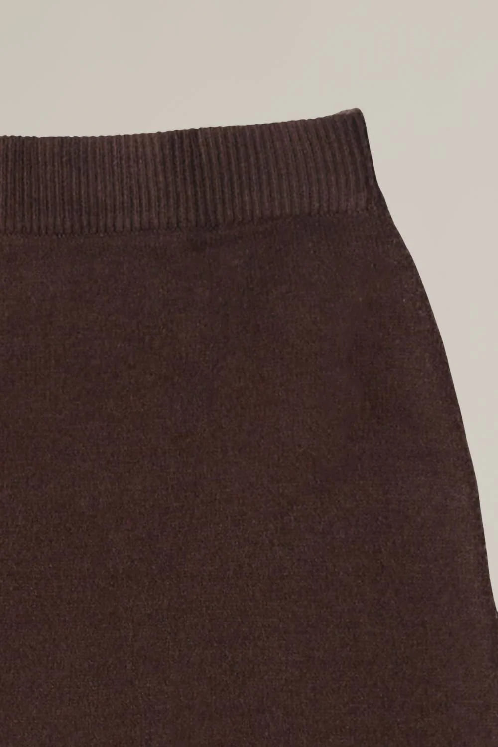 Knit Sweater Skirt In Chestnut