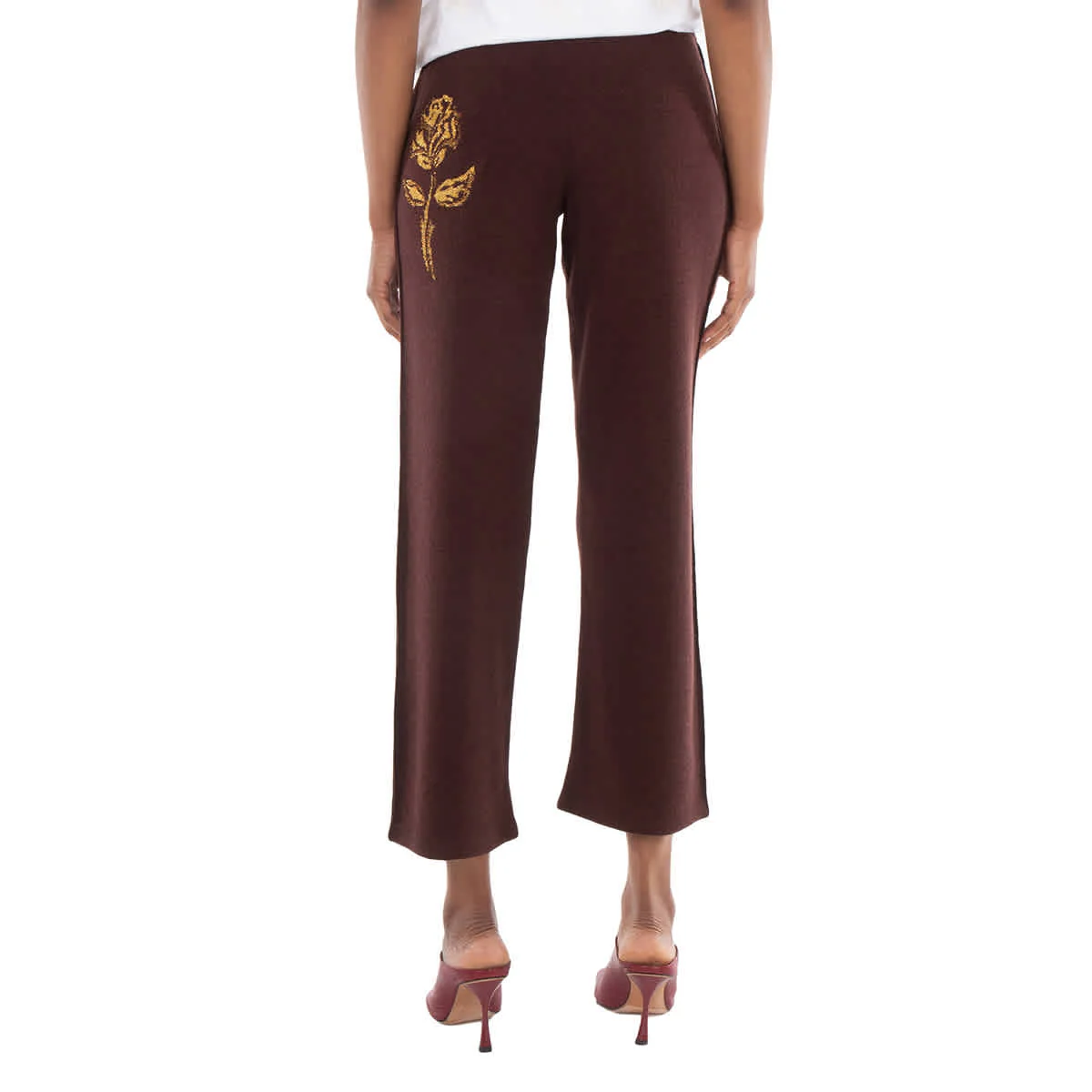 Burberry Rose Wool Blend Track Pants, Size X-Small