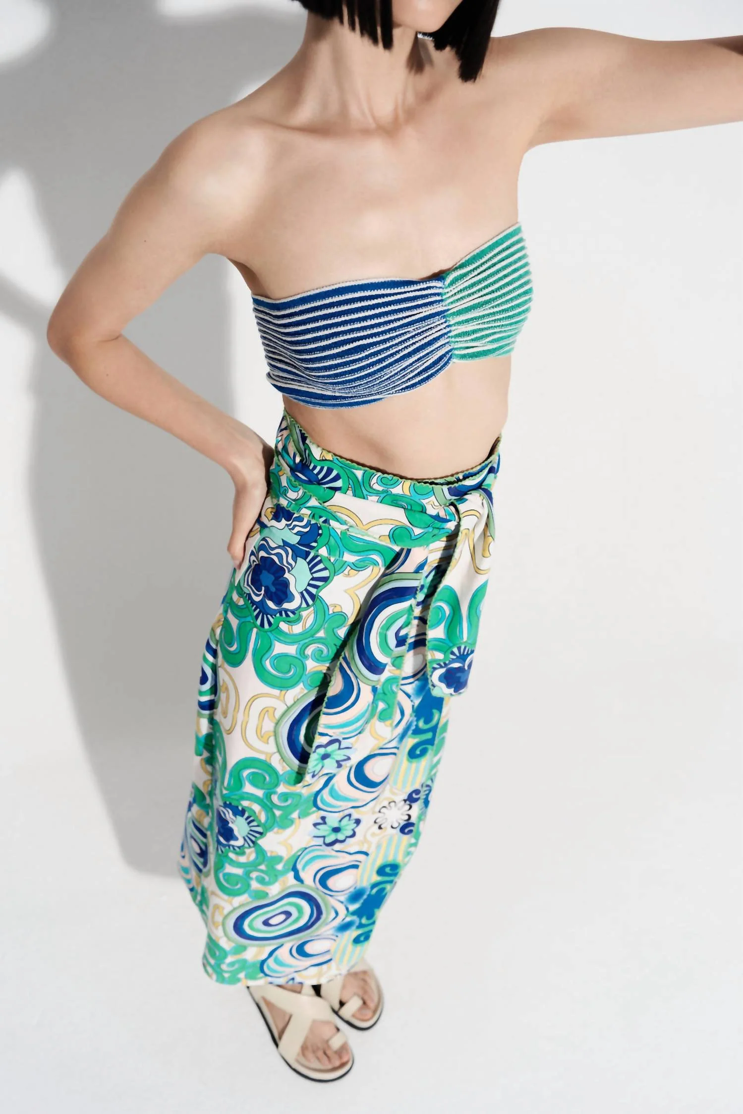 Pancho Maxi Skirt In Blue