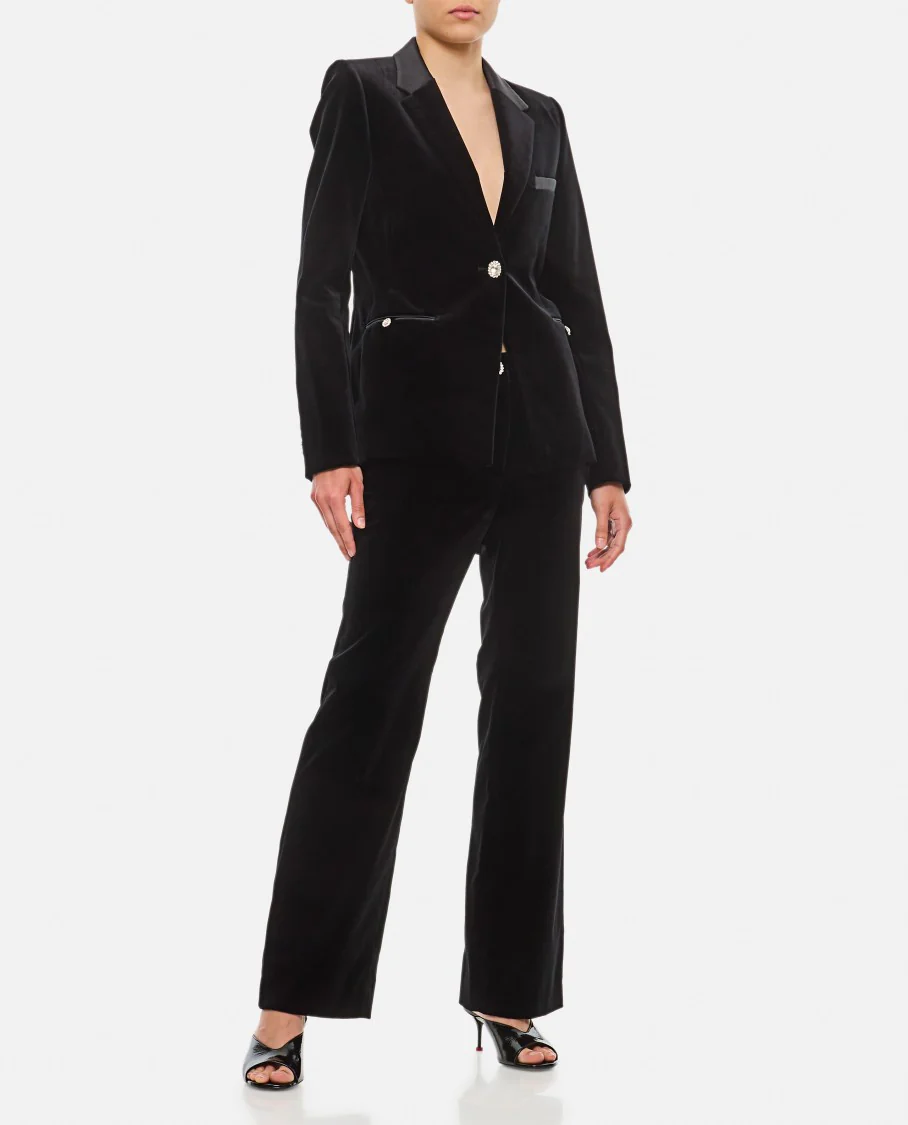 Straight Velvet Pants