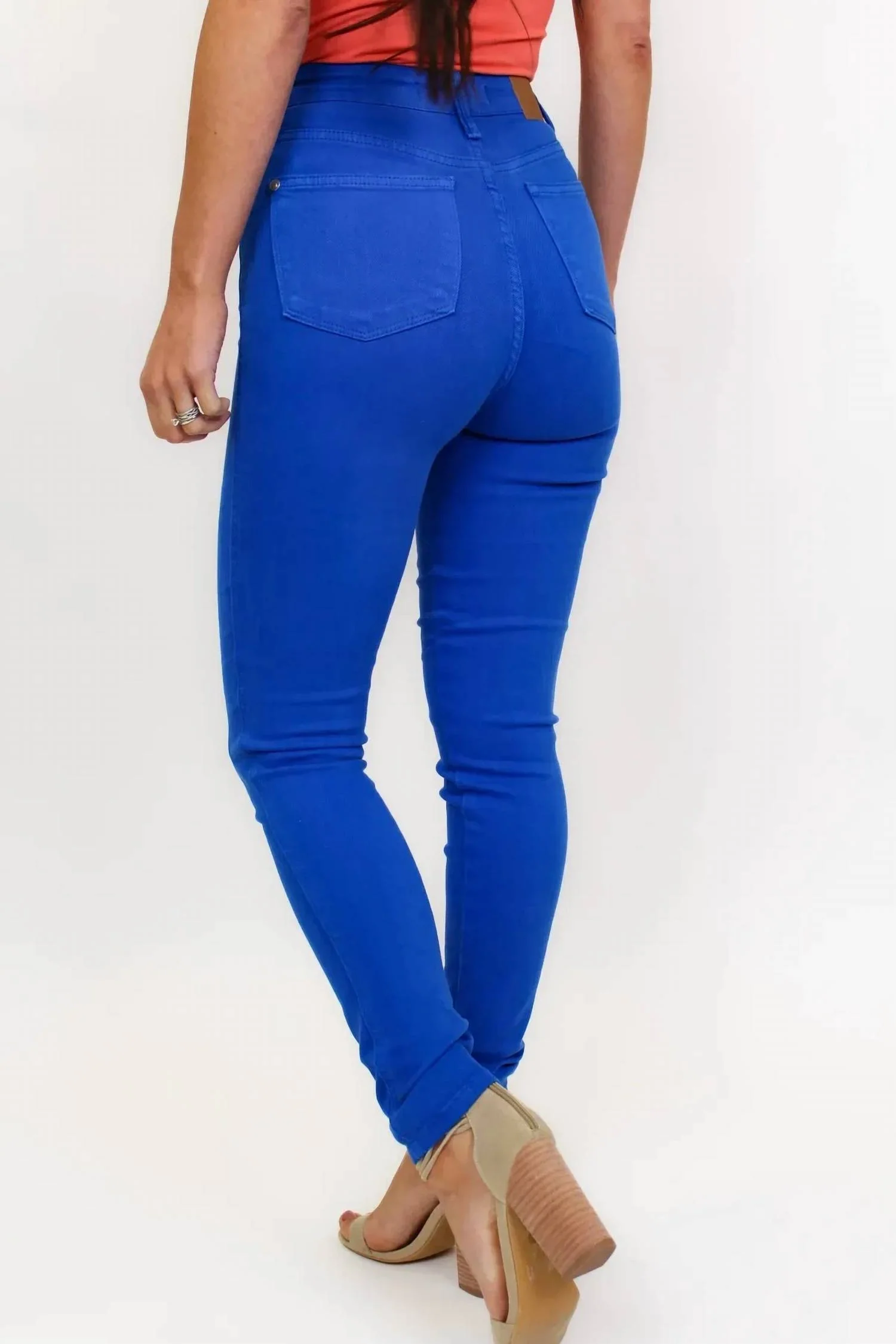 Tummy Tuck Jeans In Cobalt