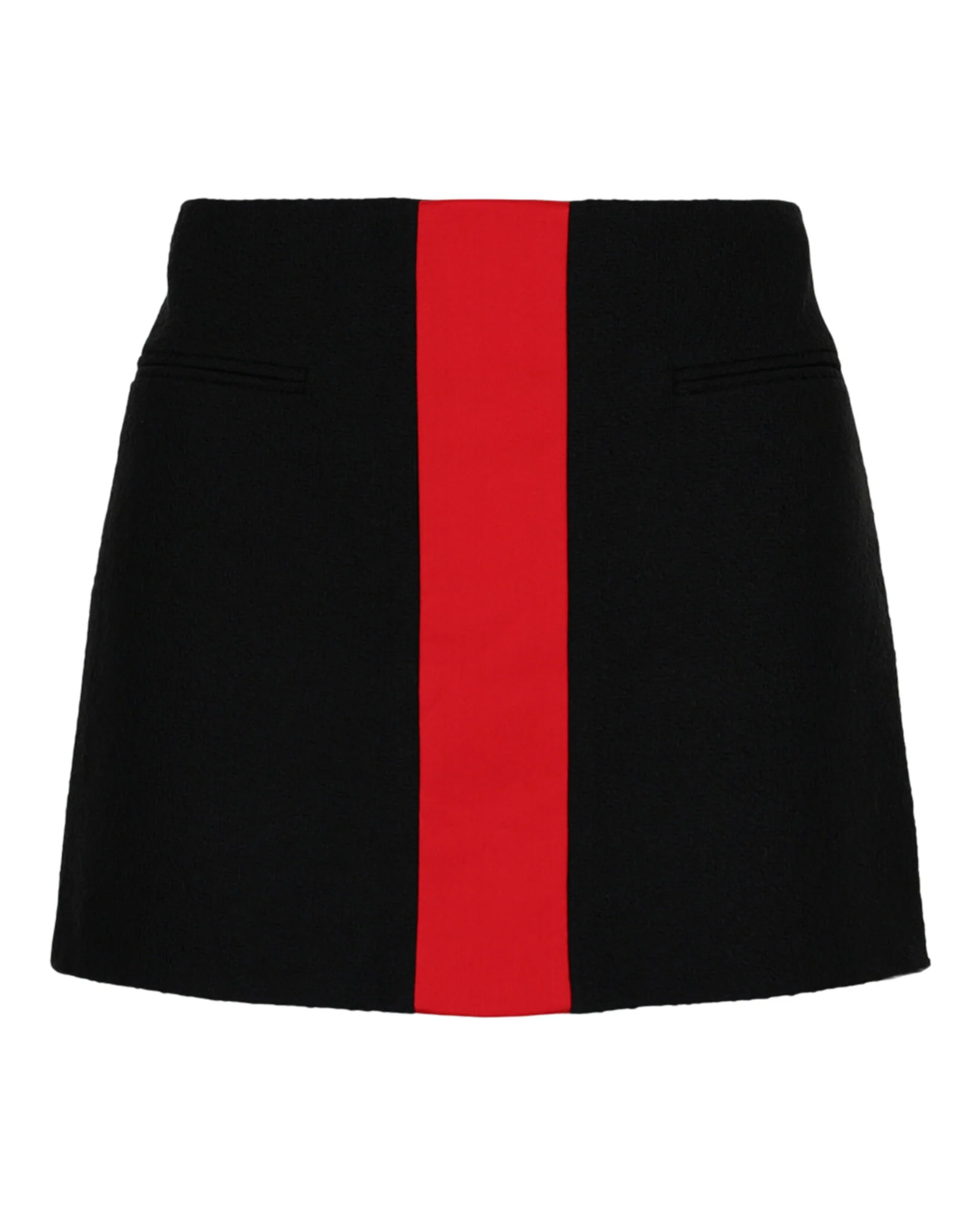 Contrasting-Panel Mini Skirt