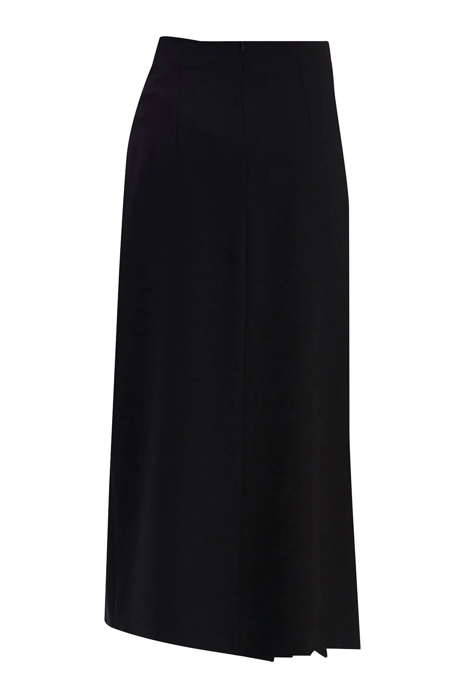 Women's Ruched Pleated Side Skirt In Black