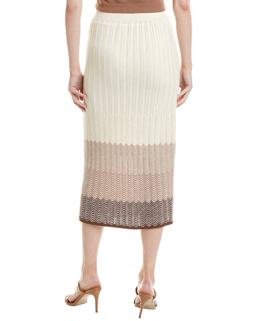 Design History Linen-Blend Midi Skirt