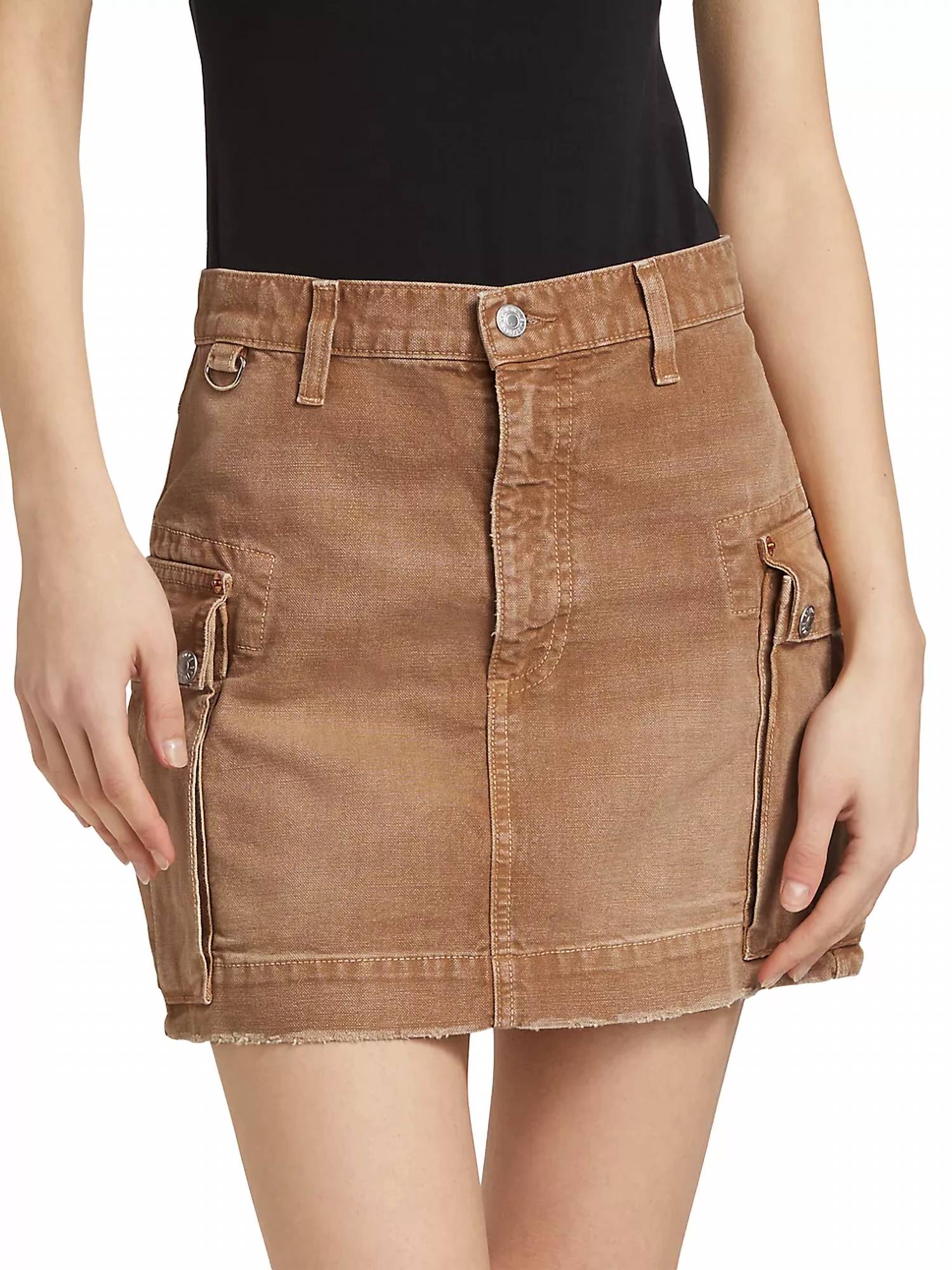 Cargo Work Skirt In Travertino