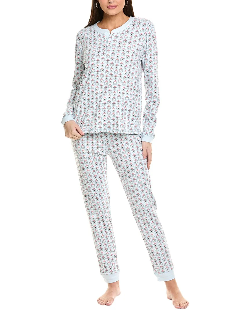 Ro's Garden 2pc Frosty Bear Pajama Set