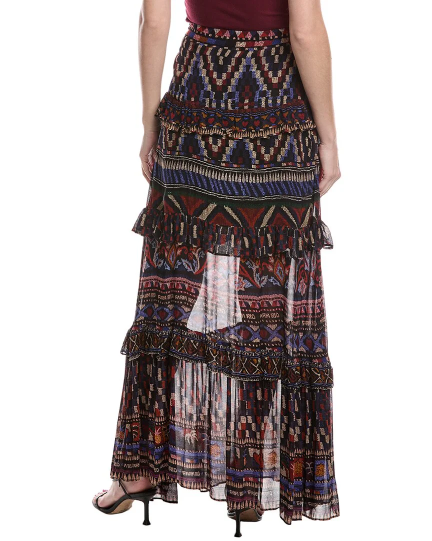 FARM RIO Tiered Maxi Skirt