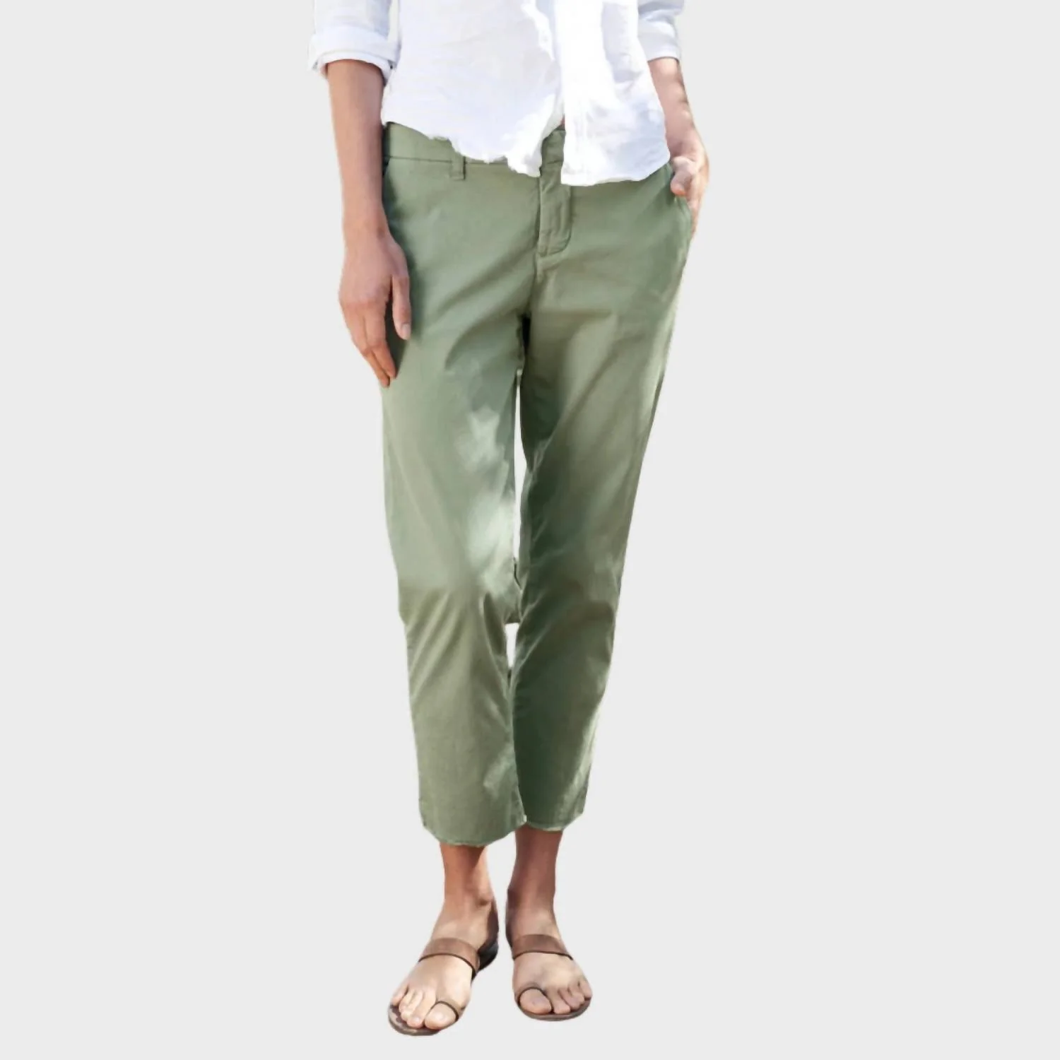 Women's Wicklow Italian Chino Pant In Sage