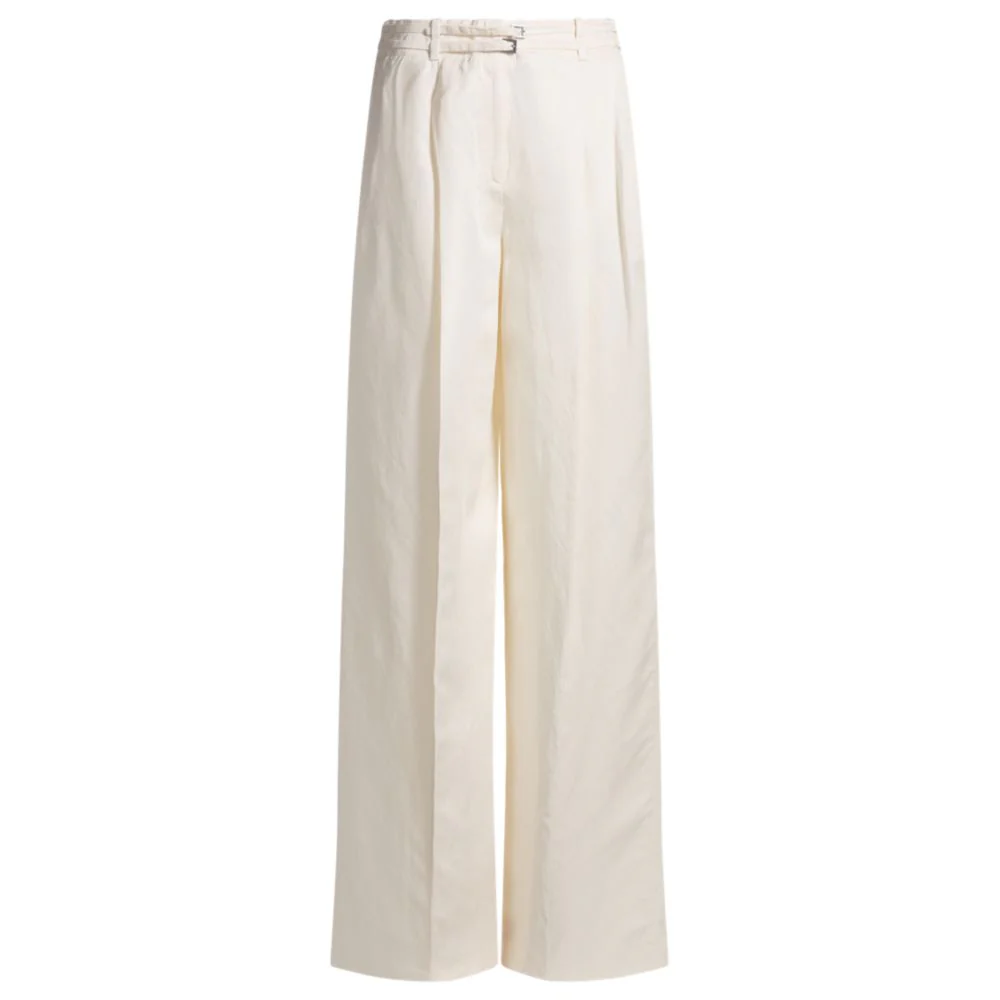 Relaxed-fit trousers with wide leg