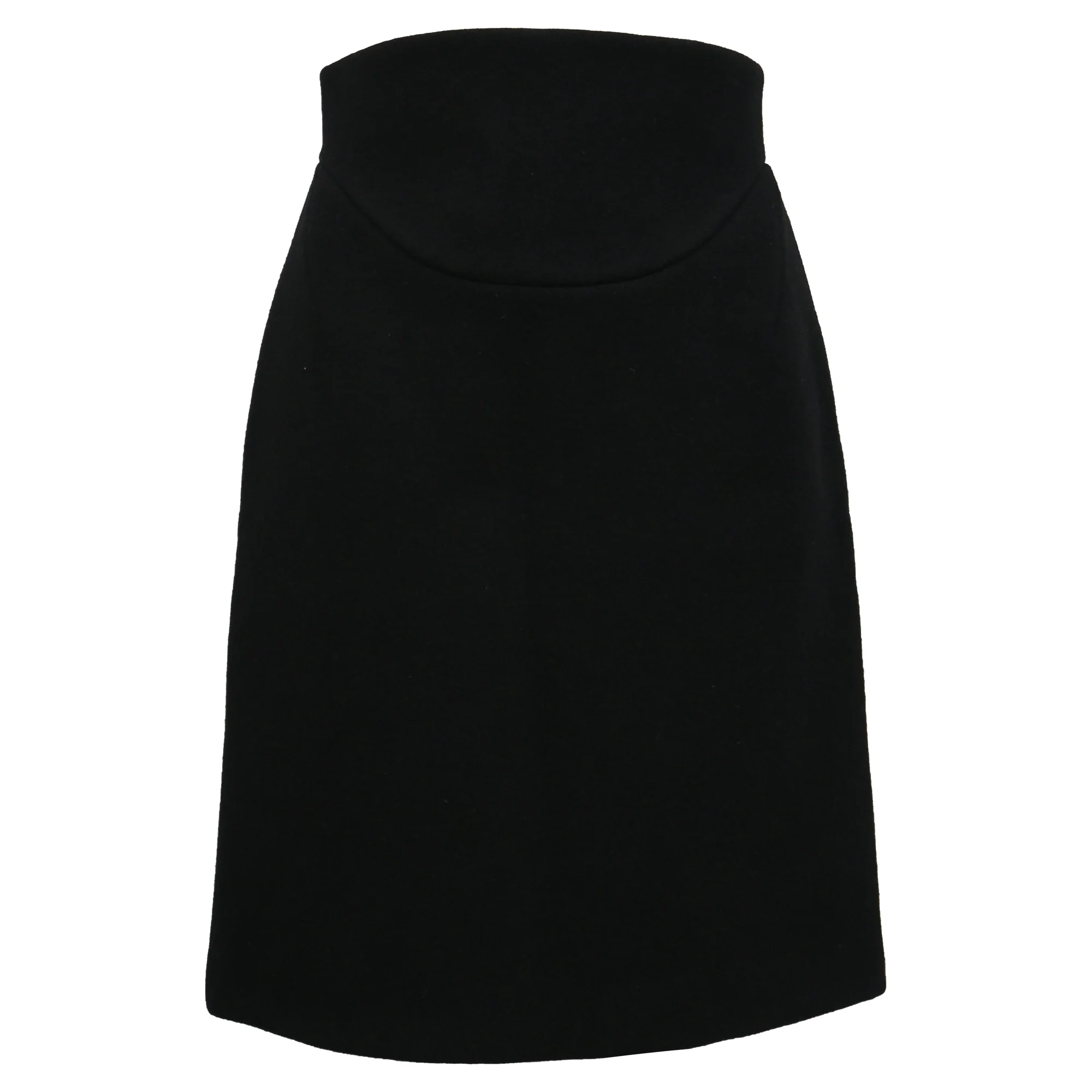 Alaïa Belt Cutout Pencil Skirt in Black Wool