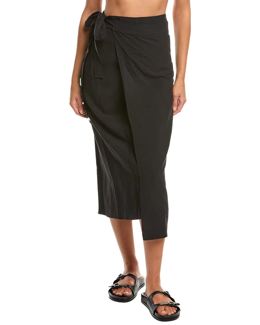 HAIGHT Linen Wrap Skirt