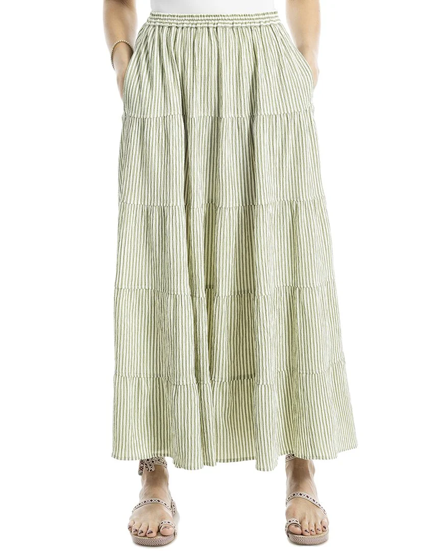 Max Studio Tiered Maxi Skirt