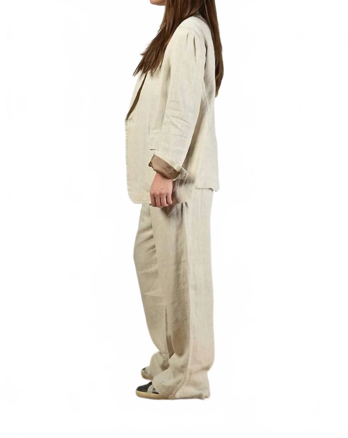 Women's Blazer In Khaki