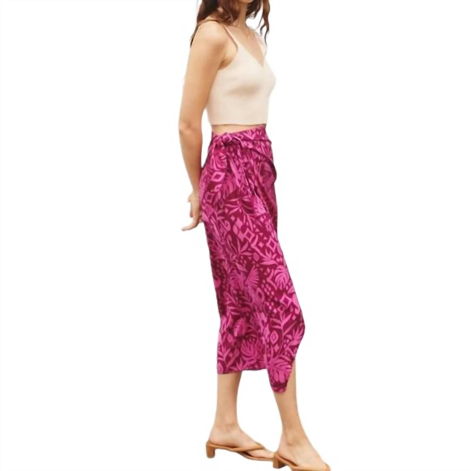 Boysenberry Midi Skirt In Purple