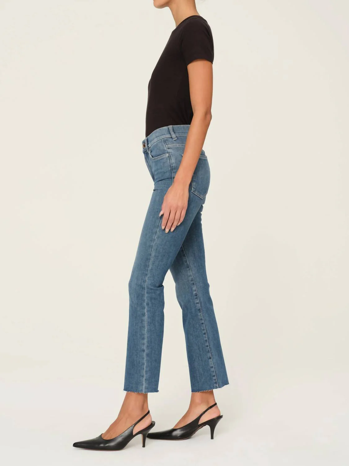 Bridget Boot High Rise Instasculpt Crop Jeans In Sea Harbor