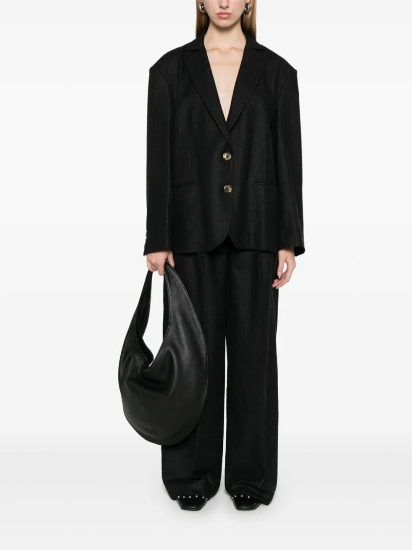 Anthracite Grey Pinstripe Lisa Blazer