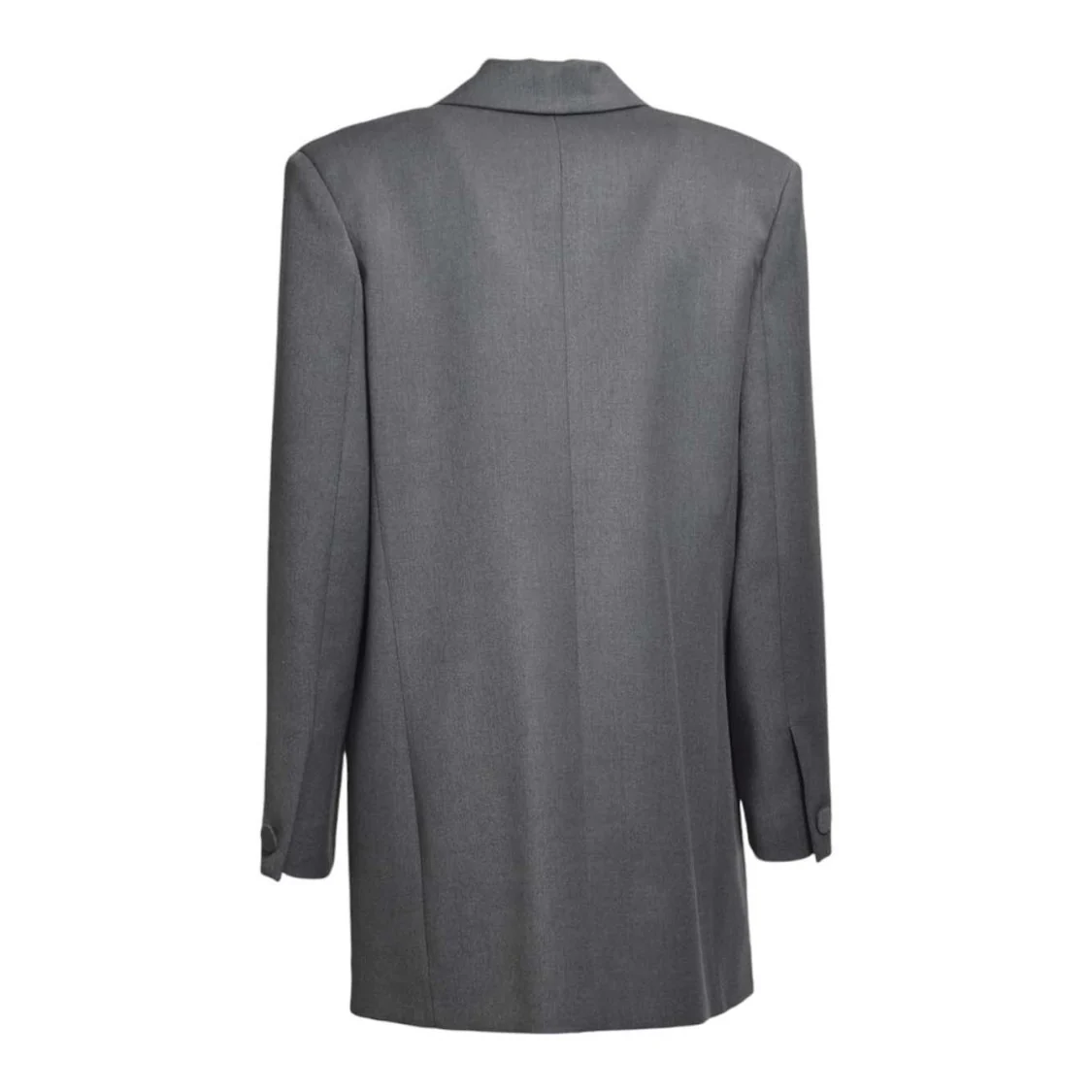 Double-Breasted Viscose Twill Blazer