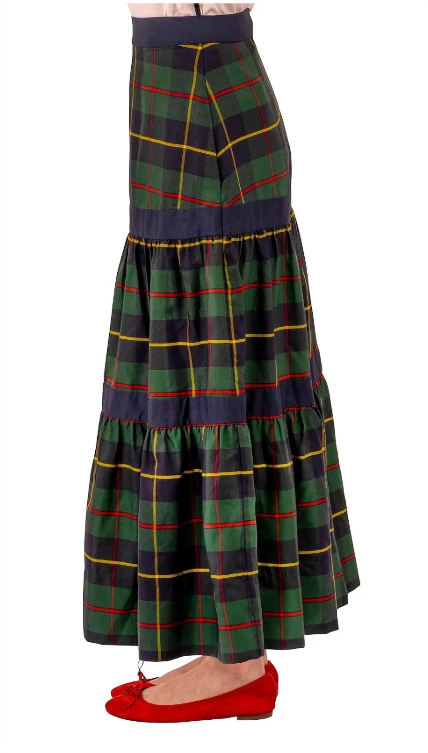 Ipanema Skirt Plaidly Cooper In Green/multi