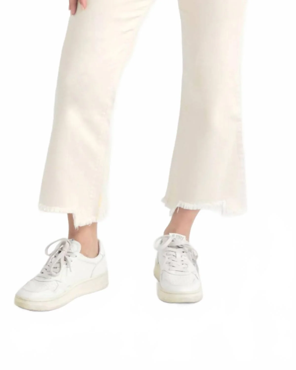 Luxe Demi Boot Jean In White Smoke