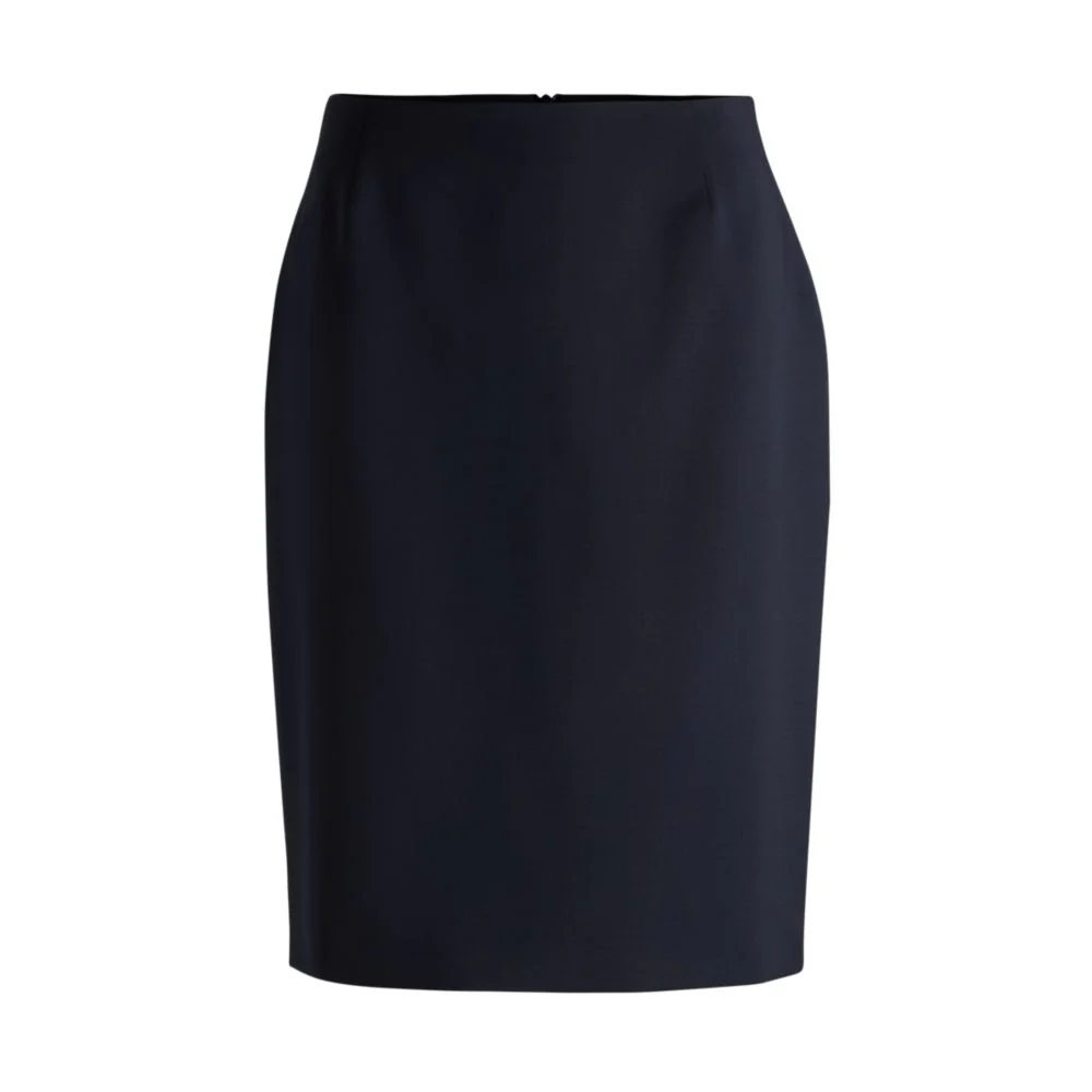 Slim-fit pencil skirt in virgin wool