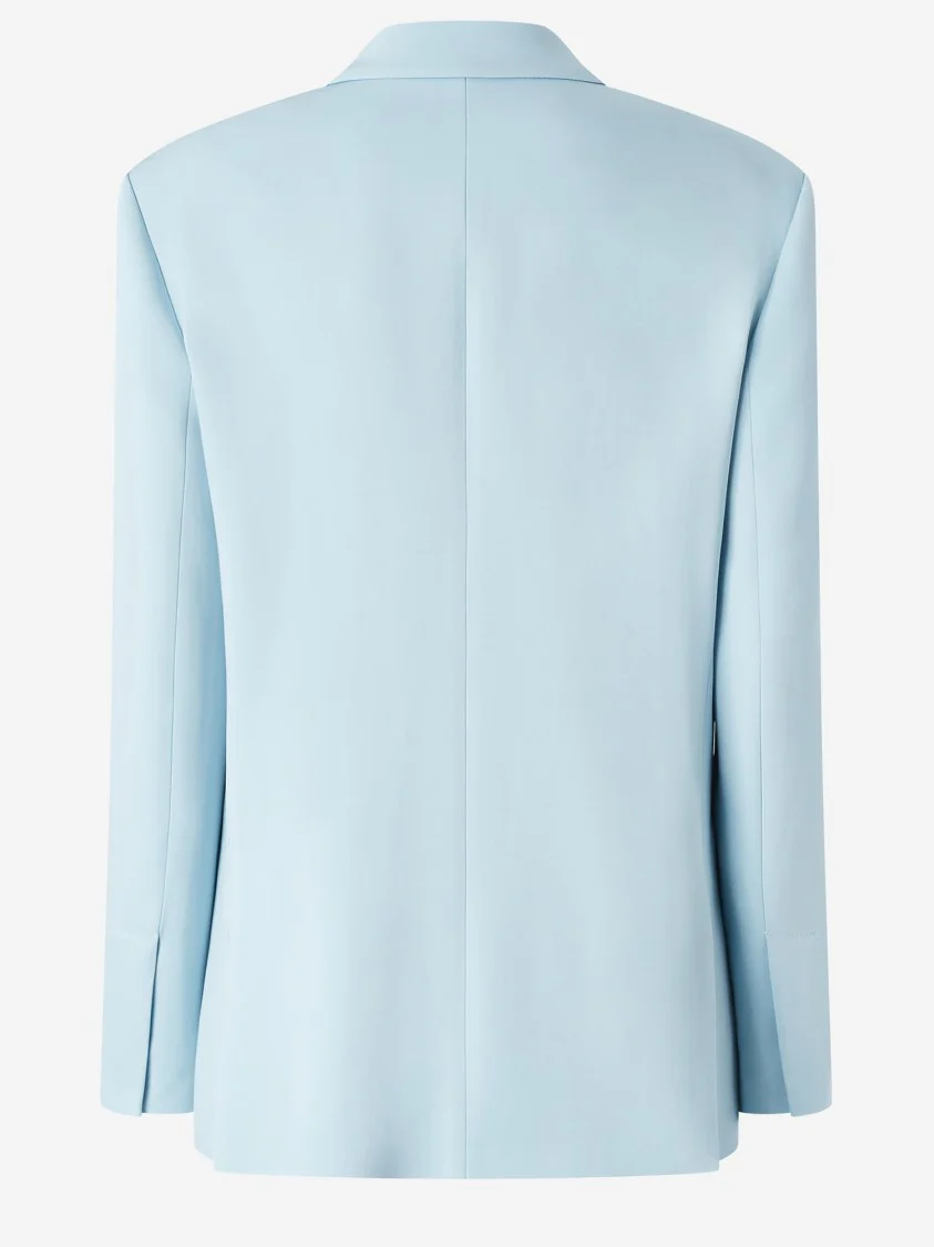 Stretch Viscose Single-Breasted Jacket