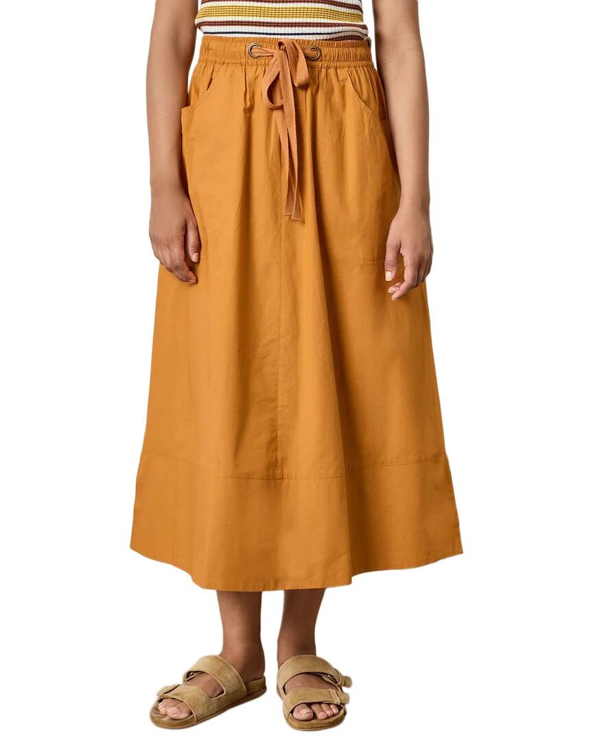 Lilla P Long Poplin Skirt
