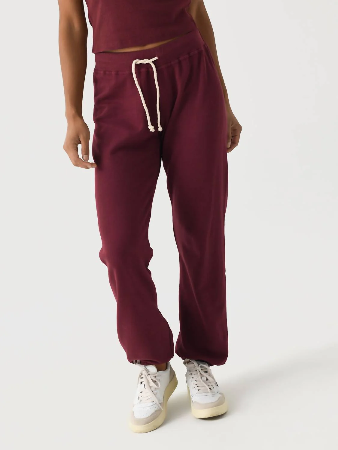 Toni French Terry Jogger In Cranberry