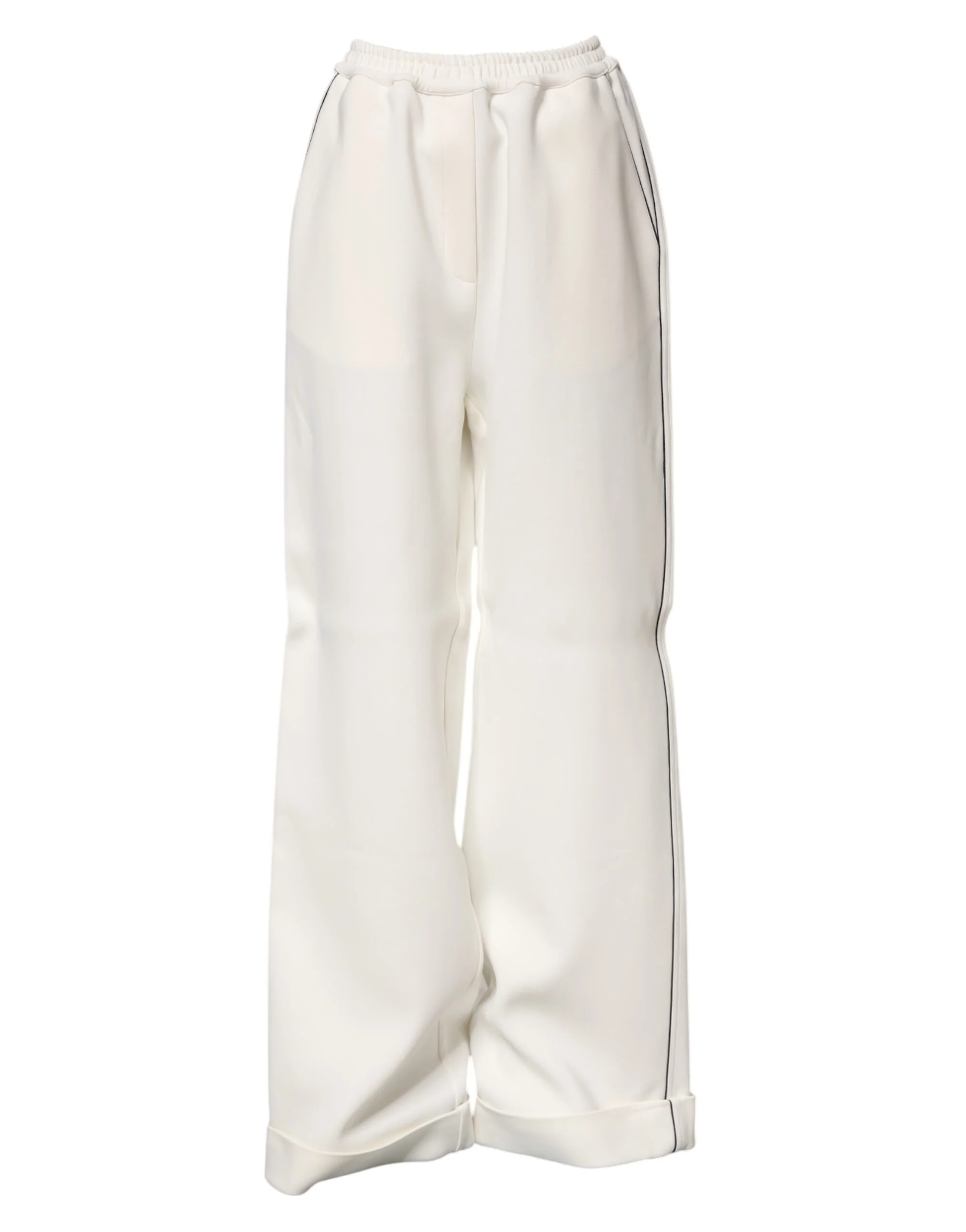 Dolce & Gabbana Viscose Wide Leg Pull On Women's Pants